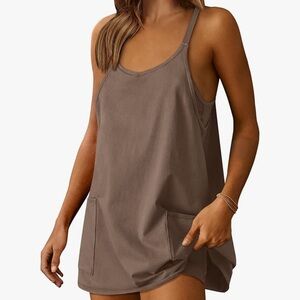 3 Colors Available! Prinbara Womens Athletic Romper with Attached Shape-wear
